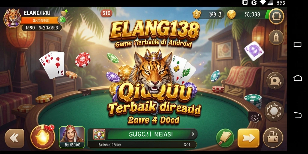 Tampilan gameplay seru dari ELANG138 yang menampilkan suasana permainan QiuQiu.