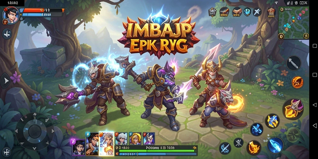 Screenshot gameplay IMBAJP menampilkan aksi seru di dunia RPG.