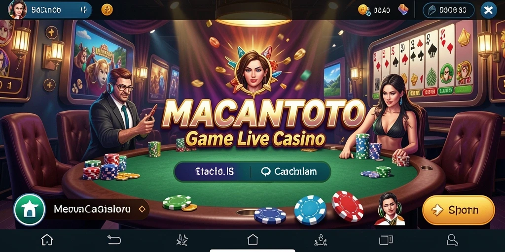 Tampilan gameplay Live Casino yang seru dan mendebarkan di MACANTOTO.
